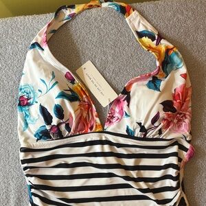 Cupshe Floral and Striped Kids One Piece